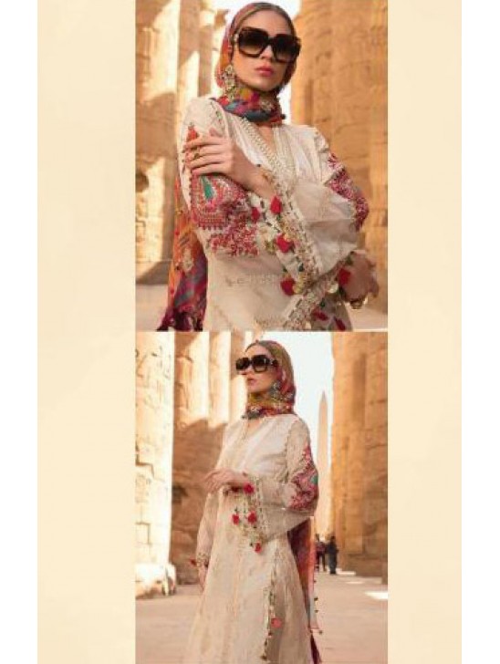 Beige Pakistani Designer Summer Suit Beige Pakistani Designer Summer Suit