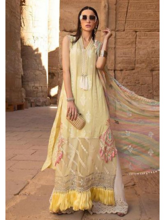 Yellow Pakistani Designer Summer Suit Yellow Pakistani Designer Summer Suit