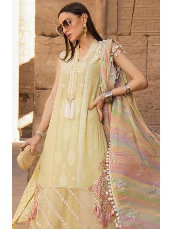 Yellow Pakistani Designer Summer Suit Yellow Pakistani Designer Summer Suit