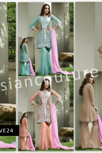 Pakistani Designer Party Wear Sharara Suit 