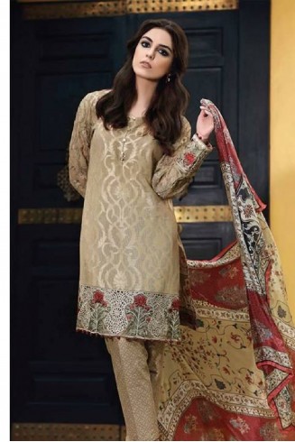 COFFEE MARIA B READY MADE LAWN SALWAR KAMEEZ