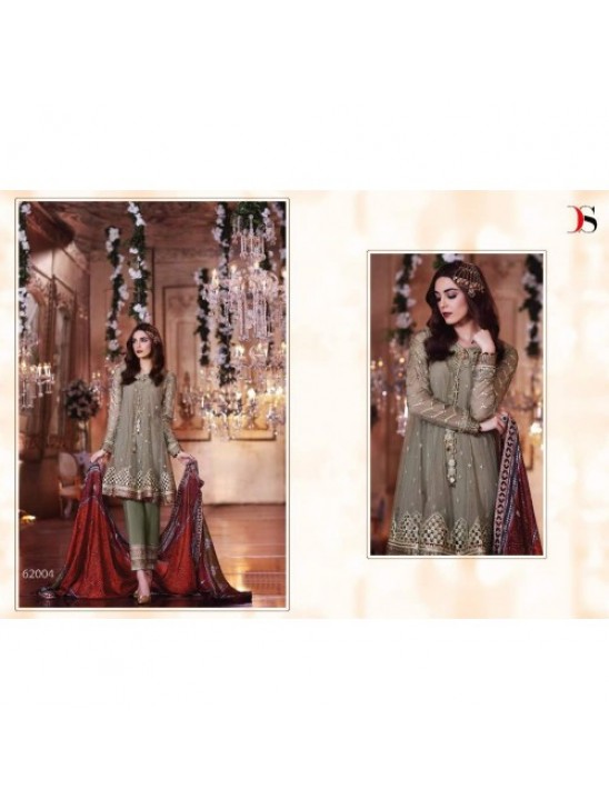 ZBD-1002 GREEN MARIA.B. MBROIDERED PARTY WEAR DRESS ZBD-1002 GREEN MARIA.B. MBROIDERED PARTY WEAR DRESS