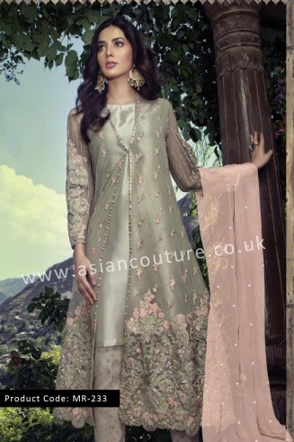 PAKISTANI PARTY & WEDDING JACKET STYLE SALWAR SUIT