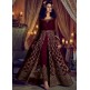 MAROON NIRVANA 5201 EMBROIDERED SLIT STYLE ANARKALI SEMI STITCHED GOWN ( DELIVERY IN 2 WEEKS ) MAROON NIRVANA 5201 EMBROIDERED SLIT STYLE ANARKALI SEMI STITCHED GOWN ( DELIVERY IN 2 WEEKS )