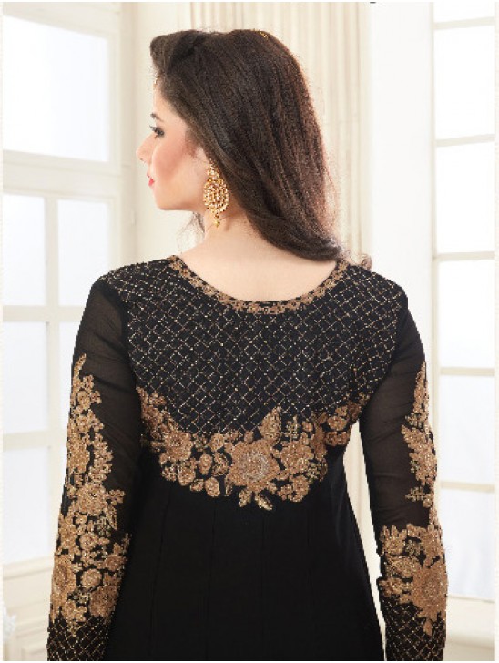 1033 BLACK RASHI PRINTS NOORANI HEAVY DESIGNER PARTY WEAR GEORGETTE SUIT 1033 BLACK RASHI PRINTS NOORANI HEAVY DESIGNER PARTY WEAR GEORGETTE SUIT