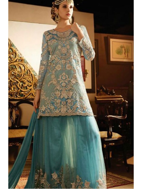 S-66 BLUE SYBELLA ANGELLIQUE WEDDING WEAR DRESS S-66 BLUE SYBELLA ANGELLIQUE WEDDING WEAR DRESS