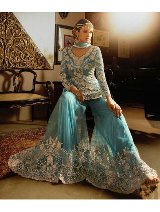 S-66 BLUE SYBELLA ANGELLIQUE WEDDING WEAR DRESS S-66 BLUE SYBELLA ANGELLIQUE WEDDING WEAR DRESS