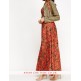 Floral Contrast Metallic Bolero Dress Floral Contrast Metallic Bolero Dress