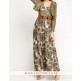 Floral Contrast Metallic Bolero Dress Floral Contrast Metallic Bolero Dress