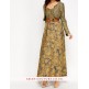 Floral Contrast Metallic Bolero Dress Floral Contrast Metallic Bolero Dress