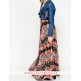 Stunning Floral Denim Bolero Maxi Dress Stunning Floral Denim Bolero Maxi Dress