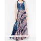 Stunning Floral Denim Bolero Maxi Dress