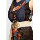 Marvelous Mesh Overlay Belted Maxi Dress Marvelous Mesh Overlay Belted Maxi Dress