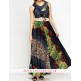 Marvelous Mesh Overlay Belted Maxi Dress Marvelous Mesh Overlay Belted Maxi Dress