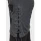 Gunmetal Grey Designer Ladies Slogan Long Top Gunmetal Grey Designer Ladies Slogan Long Top