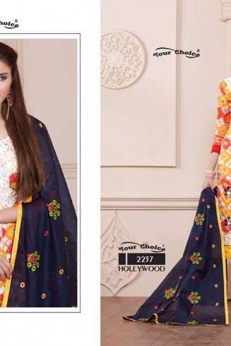 ZYC2237 HOLLYWOOD YOUR CHOICE PRINTED COTTON SALWAR KAMEEZ