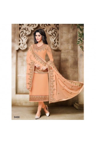 8486 PEACH ZISA DESIGNER SALWAR SUIT