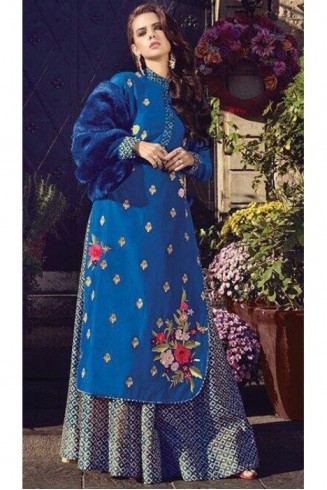 Blue Indian Designer Lehenga Choli