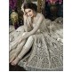 White Net Anarkali Gown Indian Ethnic Wedding Dress White Net Anarkali Gown Indian Ethnic Wedding Dress