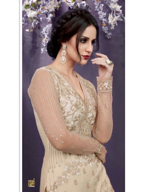 Beige Bridesmaid Salwar Suit Pakistani Designer Wedding Dress Beige Bridesmaid Salwar Suit Pakistani Designer Wedding Dress