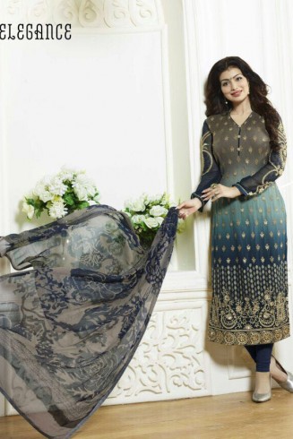 Two Tone Dress Party Wear Indian Outfit