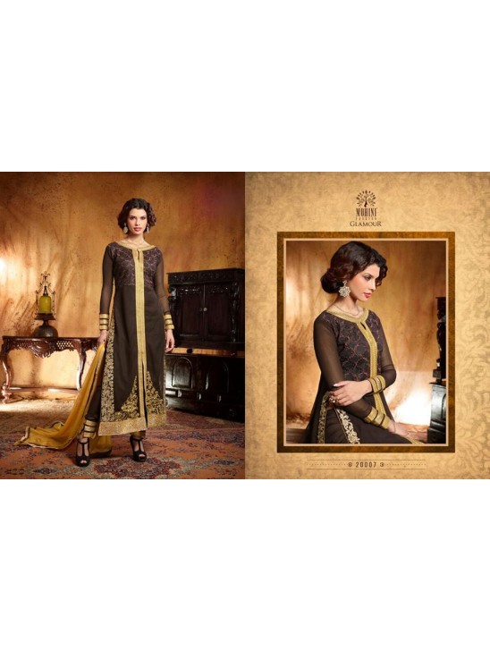 MG20003 Brown Mohini Glamour Wedding Designer Suit MG20003 Brown Mohini Glamour Wedding Designer Suit