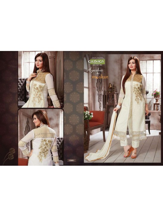 KH1505 WHITE AYESHA TAKIA MUSKAN SALWAR KAMEEZ SUIT KH1505 WHITE AYESHA TAKIA MUSKAN SALWAR KAMEEZ SUIT