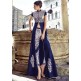 Navy Blue Pakistani Designer Party Wear Salwar Suit Navy Blue Pakistani Designer Party Wear Salwar Suit