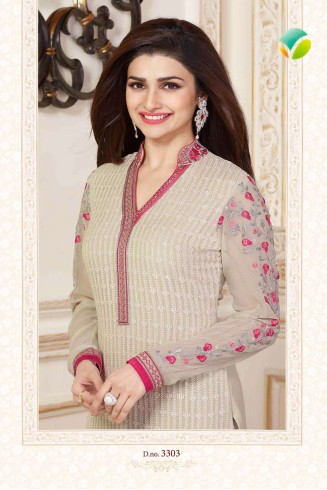 K3303 GREY KASEESH PRACHI-15 PARTY WEAR SALWAR KAMEEZ SUIT