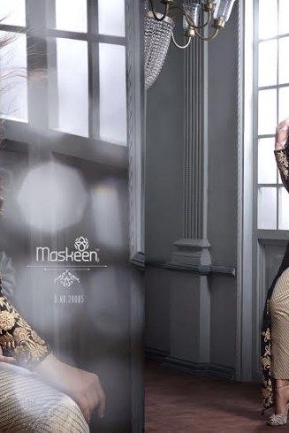 M20005 BLACK  MASKEEN GEORGETTE BY MAISHA PARTY WEAR SUIT