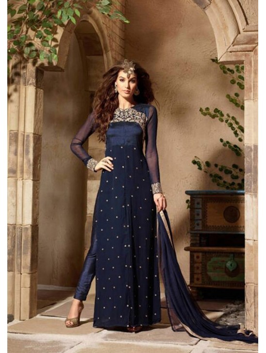 ORIGINAL BEST SELLER 3103 DARK BLUE MAISHA INFINITY EMBROIDERED EID SUIT ORIGINAL BEST SELLER 3103 DARK BLUE MAISHA INFINITY EMBROIDERED EID SUIT