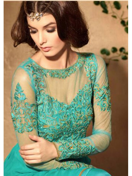 Turquoise Anarkali Suit Maisha Designer Dress Turquoise Anarkali Suit Maisha Designer Dress