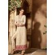 Fancy Party Dress Cream Embroidered Salwar Suit Fancy Party Dress Cream Embroidered Salwar Suit