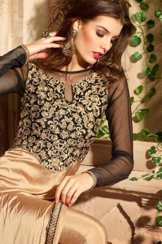 Skin Colour Party Dress Indian Wedding Salwar Suit