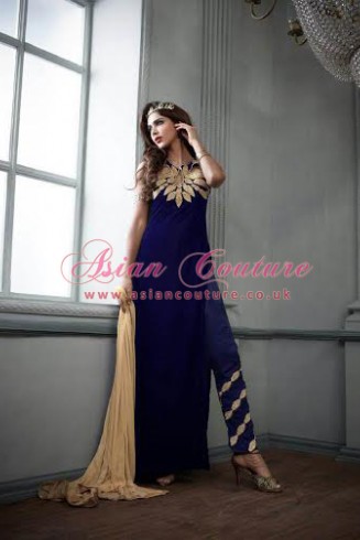 ZM2603 BLUE MASKEEN MAISHA PARTY WEAR SUIT