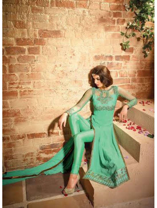 MN2707 MINT MAISHA MASKEEN NEERJA GEORGETTE SUIT MN2707 MINT MAISHA MASKEEN NEERJA GEORGETTE SUIT