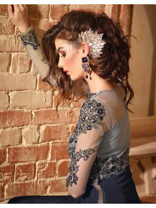 MN2702 SNORKEL BLUE MAISHA NEERJA GEORGETTE SUIT MN2702 SNORKEL BLUE MAISHA NEERJA GEORGETTE SUIT