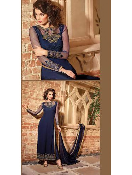 ZMN2708 NAVY MAISHA NEERJA GEORGETTE SUIT ZMN2708 NAVY MAISHA NEERJA GEORGETTE SUIT