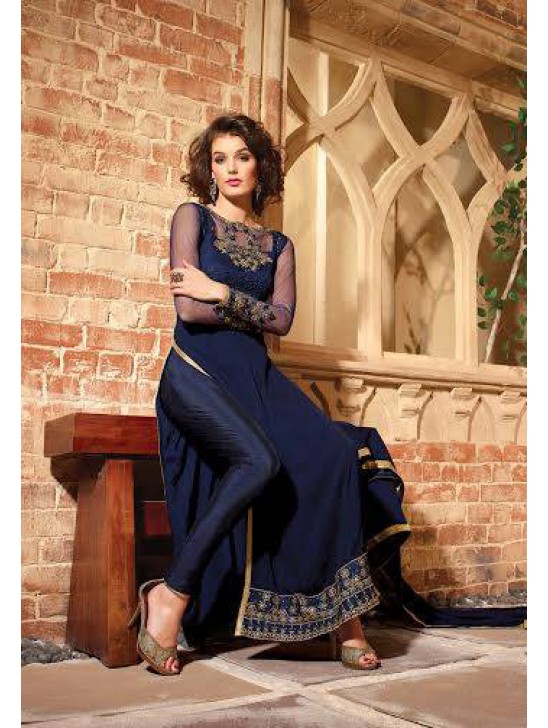 ZMN2708 NAVY MAISHA NEERJA GEORGETTE SUIT ZMN2708 NAVY MAISHA NEERJA GEORGETTE SUIT