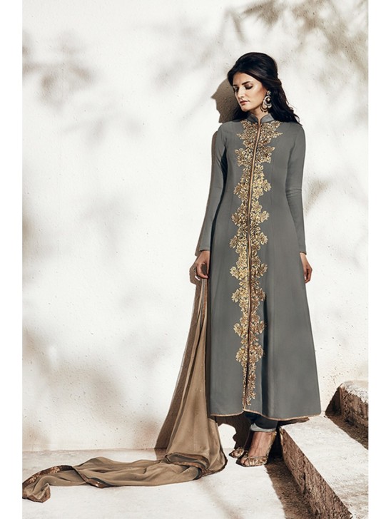 LILAC GREY INDIAN ETHNIC SALWAR SUIT LILAC GREY INDIAN ETHNIC SALWAR SUIT