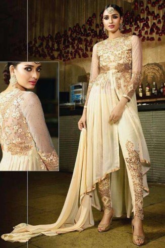 9105 CREAM AAFREEN ADAA VOL 2 DESIGNER PANT STYLE SUIT