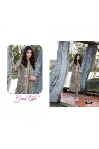6006 GREEN DECENT GEORGETTE PAKISTANI STYLE SUIT 