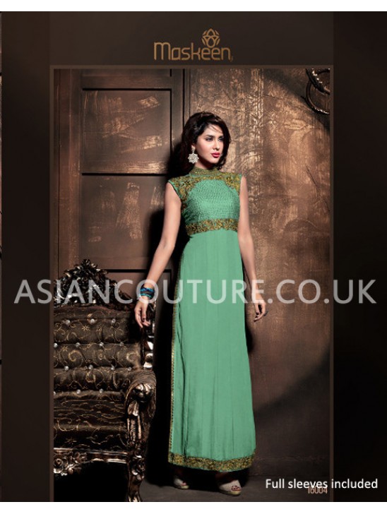 Gorgeous Green Designer Salwar Suit Indian Party Dress Gorgeous Green Designer Salwar Suit Indian Party Dress