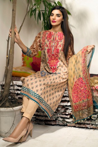 Z KHAADI F15527B PAKISTANI SALWAR KAMEEZ SUIT [ Replica ]