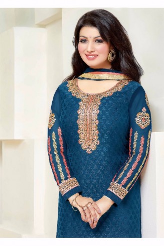 Z7045 SNORKEL BLUE ZISA AYESHA TAKIA SALWAR KAMEEZ SUIT