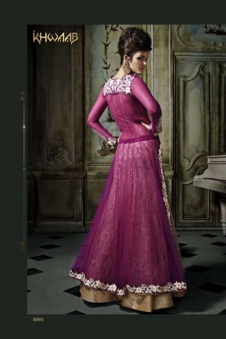 Purple & Gold Indian Wedding Lehenga
