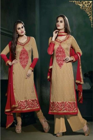 Mustard Lilly Fiona Long Length Party Wear Salwar Kameez