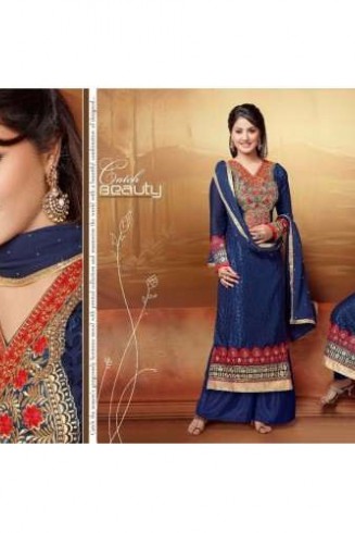 Blue HASEENA 2 PARTY WEAR SHALWAR KAMEEZ 