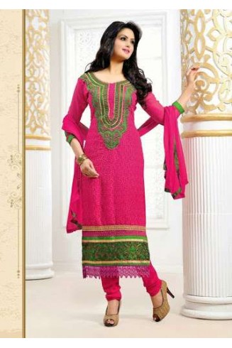Pink Tamanna 2 Georgette Long Length Salwar Kameez
