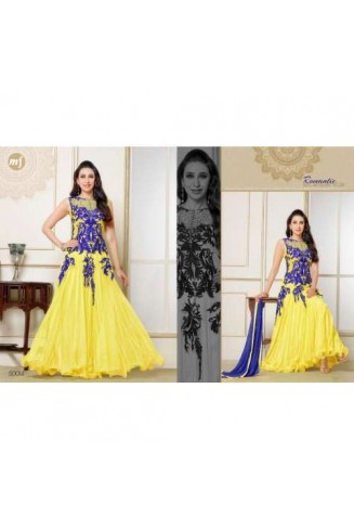 BUTTERCUP YELLOW KARISHMA KAPOOR ELIZA 5 HEAVY EMBROIDERED DRESS